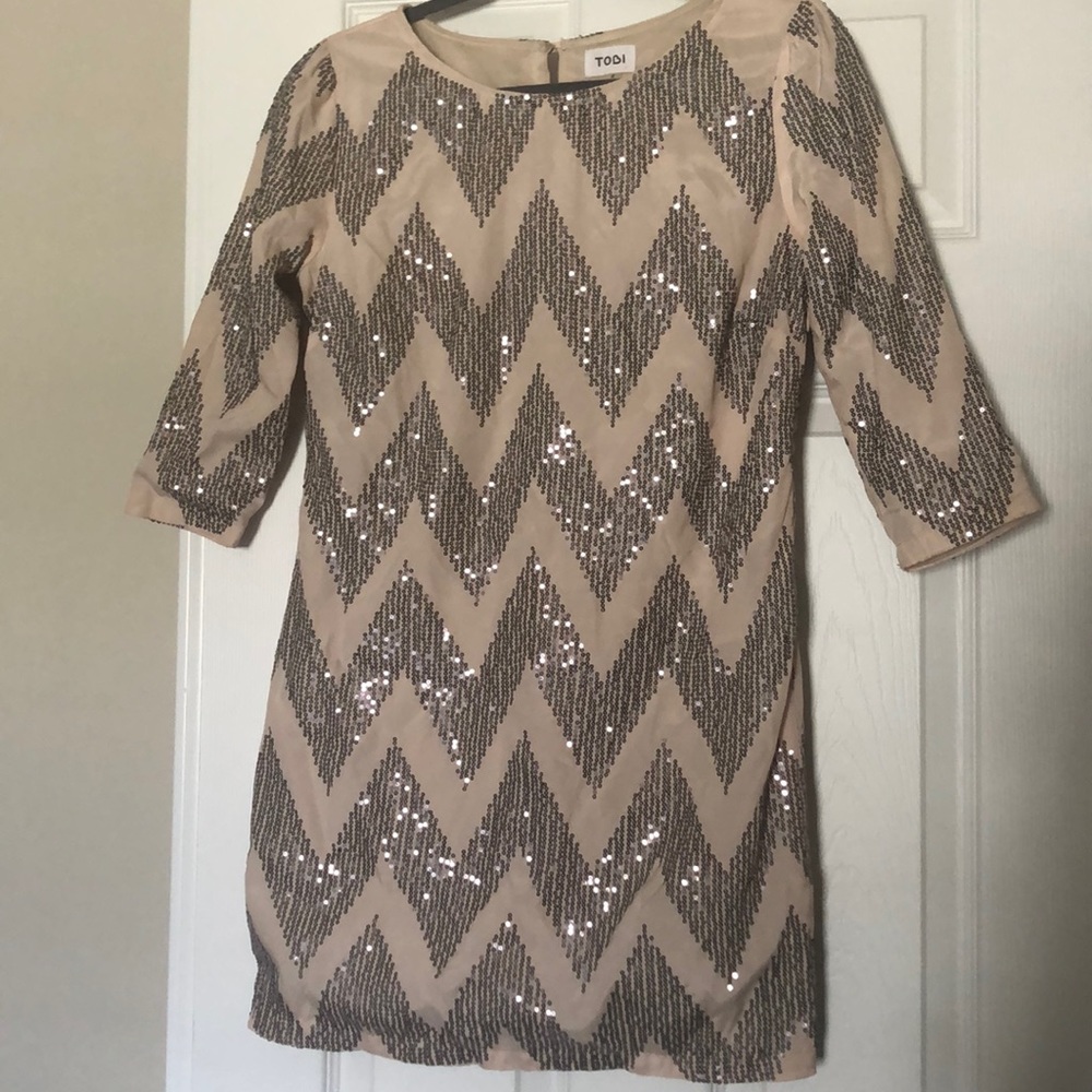Sequin Tobi Shift Dress